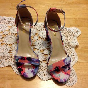 NWOT Euncer Ankle strap, open toed heels